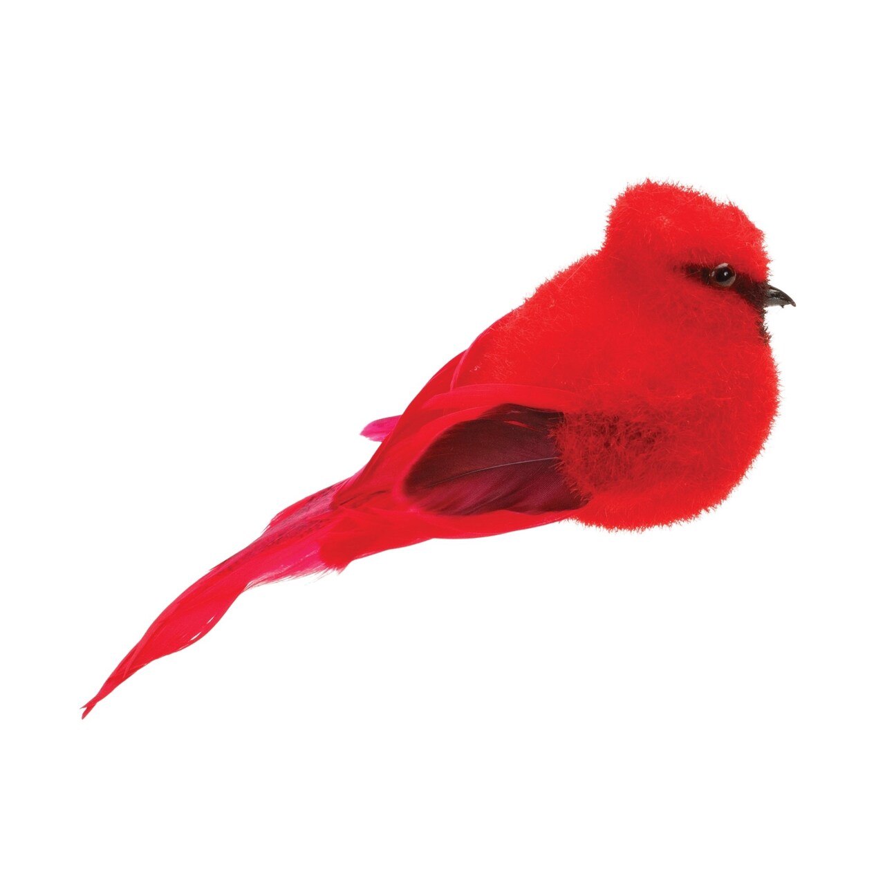 Melrose Feathered Cardinal Christmas Figurines - 7" - Red - Set of 12